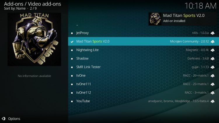 How to Install Mad Titan Sports Addon on Kodi