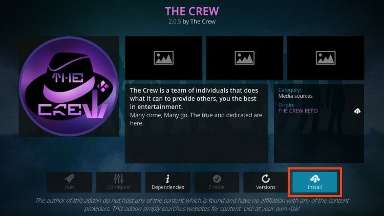 How to Install The Crew Kodi Addon (V2.0.6 Update)